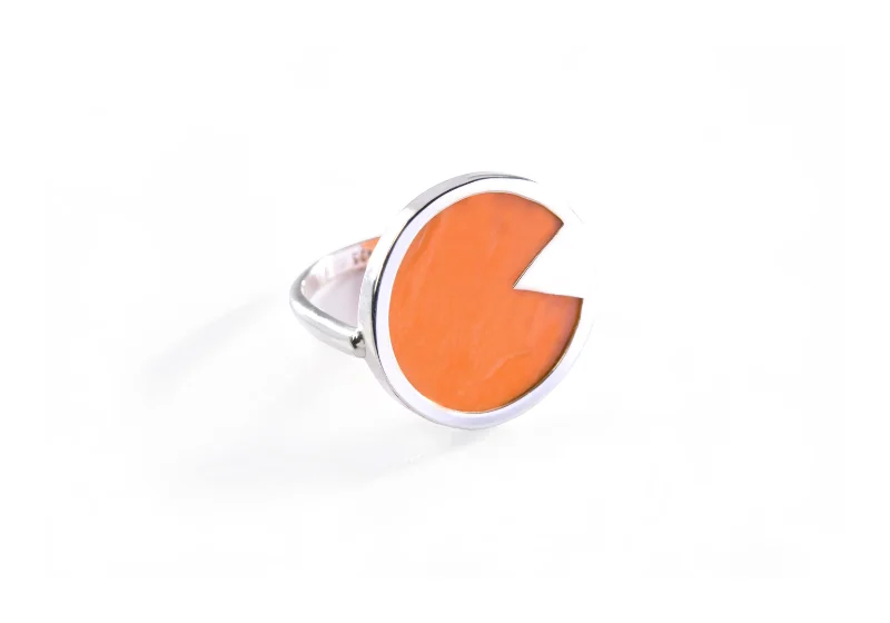 Bague Cusco Motché Ag-Spondylus orange.jpg