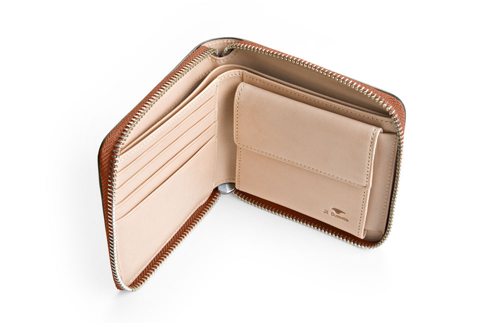 Leather snap billfold wallet – Fini