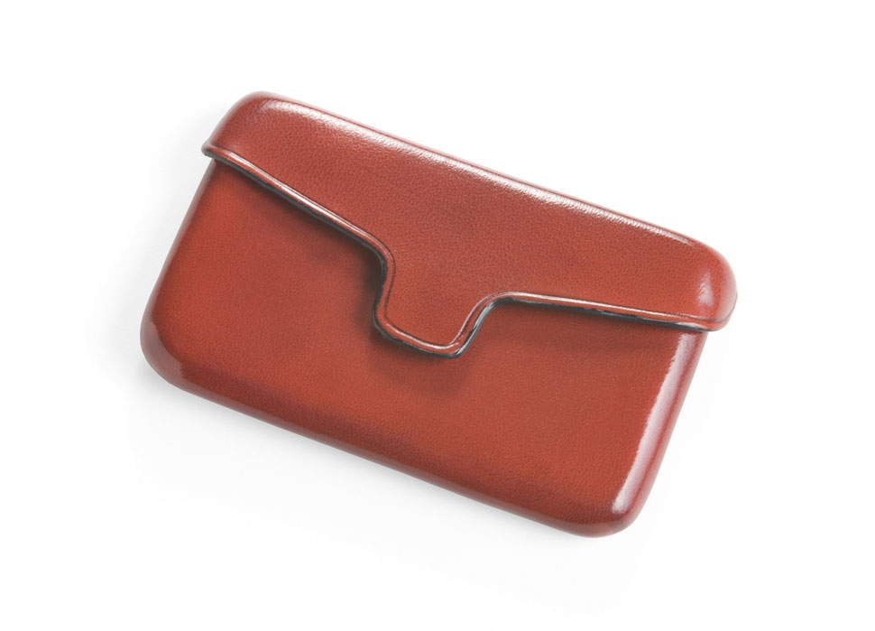 Seamless leather business card holder for men | Il Bussetto — Calame Palma