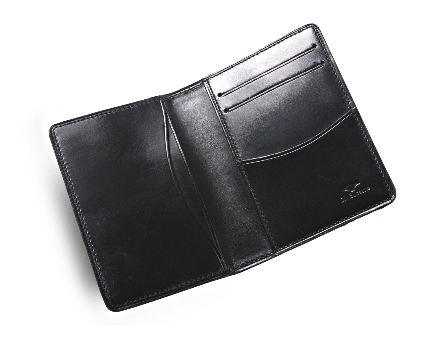 Men's slim bifold leather card holder | Il Bussetto — Calame Palma