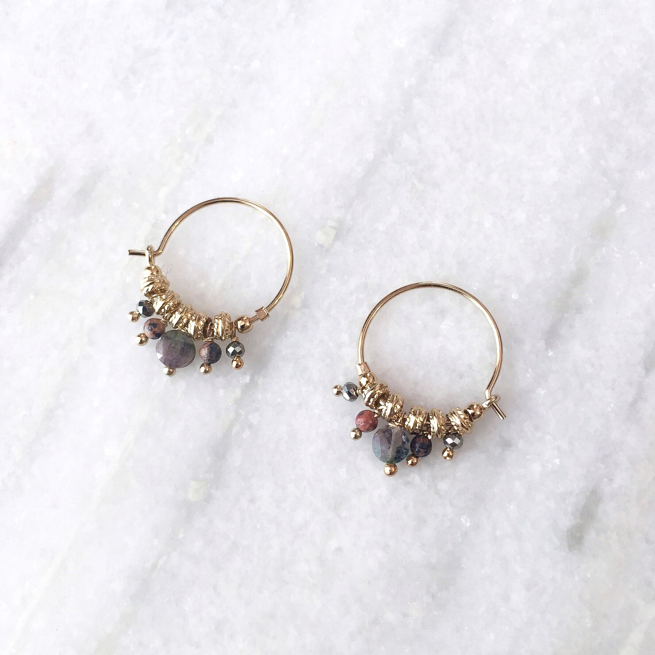 Gemstone earrings,Hoop earrings,Jade earrings,Turquoise earrings,Dainty earrings,Beaded earrings,Silver earrings,Beach earring,Cute earrings