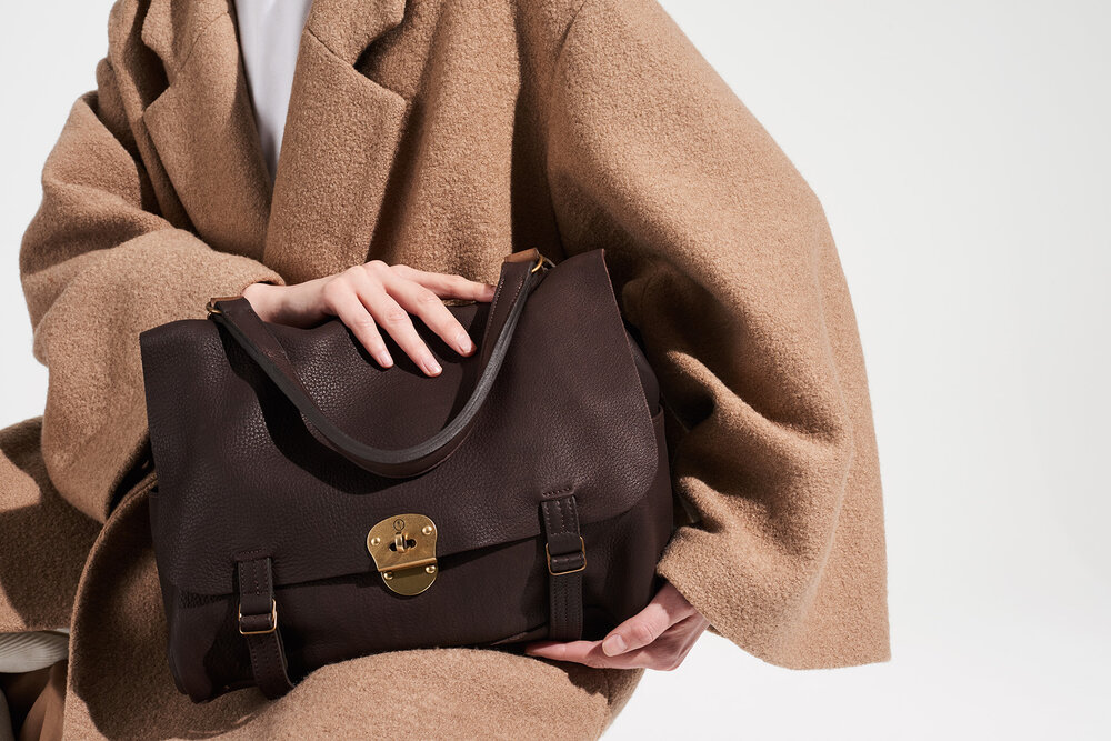 BLEU DE CHAUFFE, Dark brown Men's Handbag
