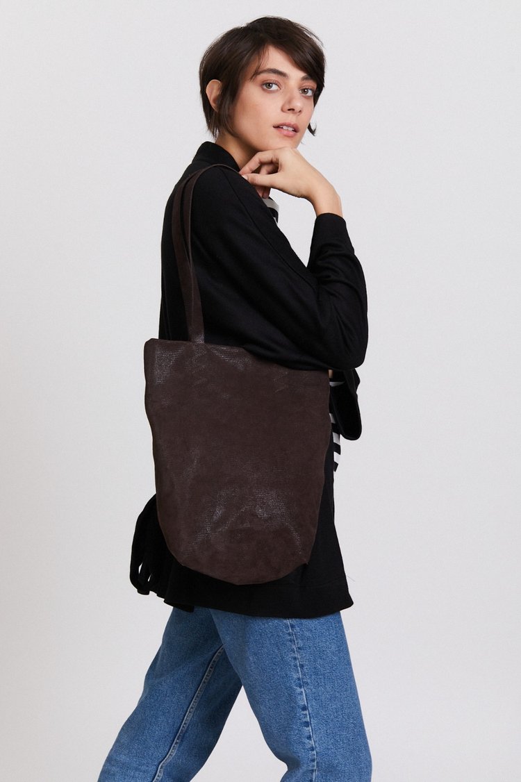 NAAMA small leather tote bag | Kisim Bags — Calame Palma