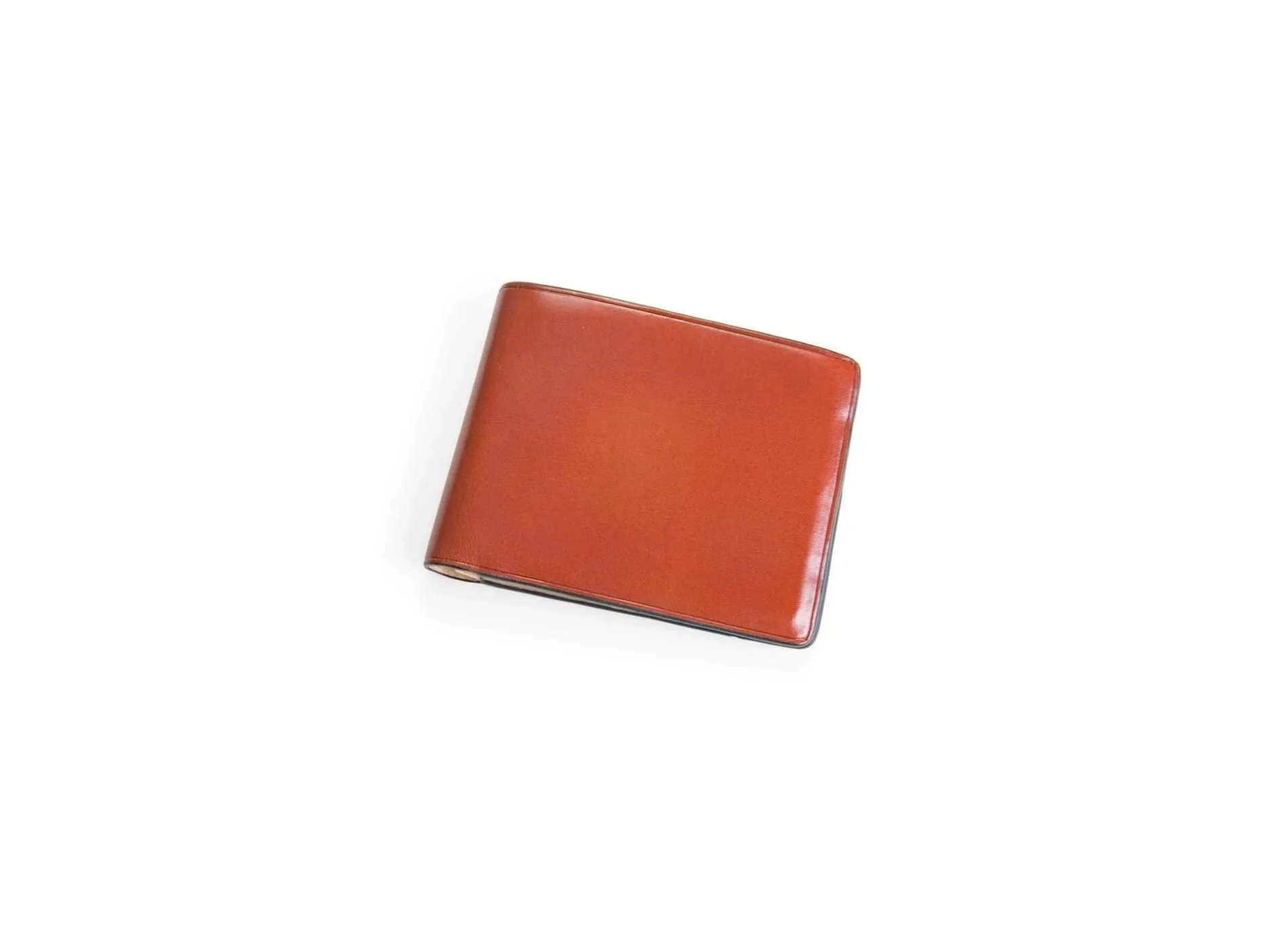 Il Bussetto – Classic bifold wallet with coin pouch in Italian vegetable-tanned leather, Coral Red color · AMBART Palma
