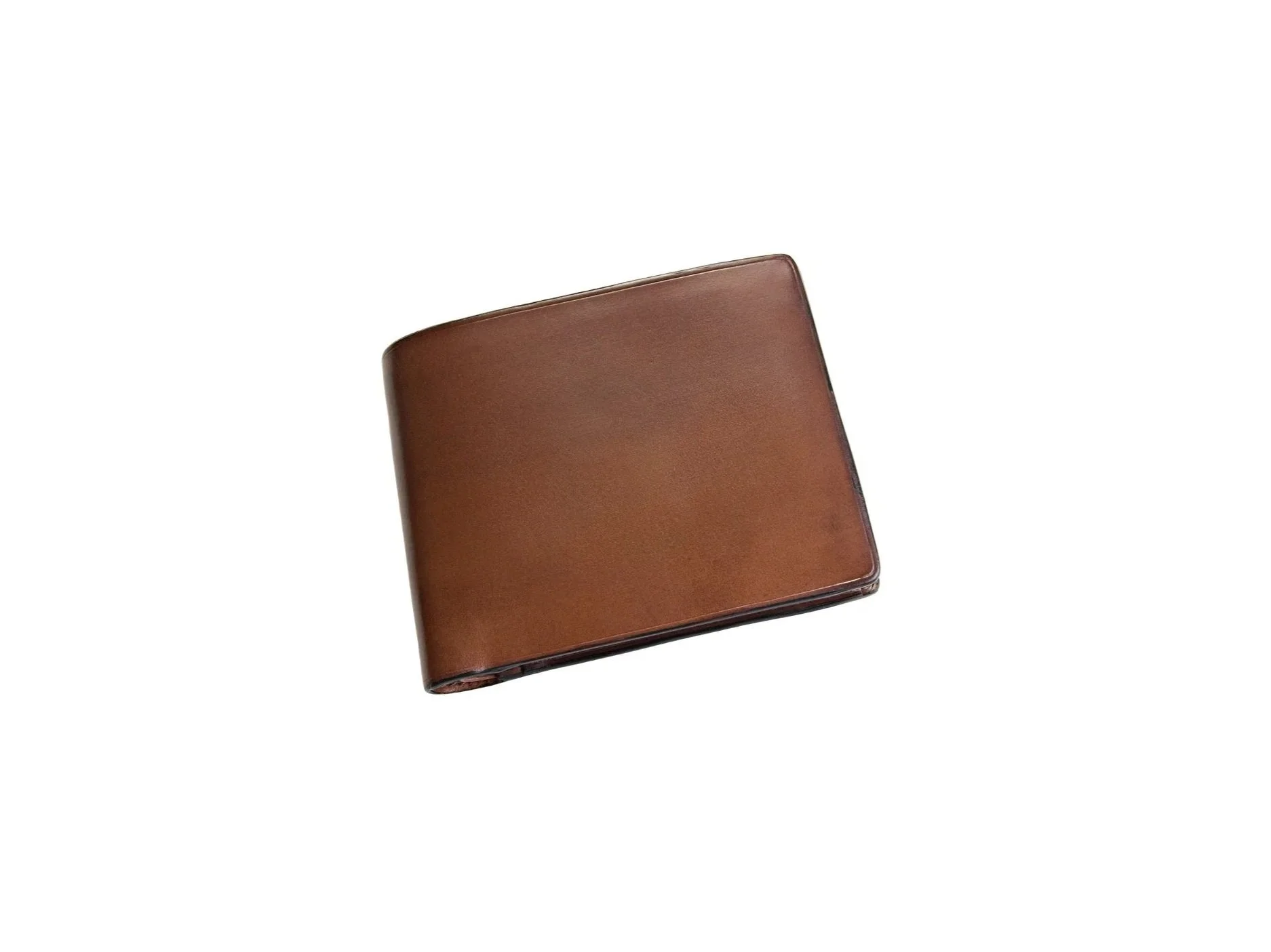 Il Bussetto wallet with coin pouch in Italian vegetable-tanned leather, Cappuccino color – handcrafted small leather good available at AMBART Palma
