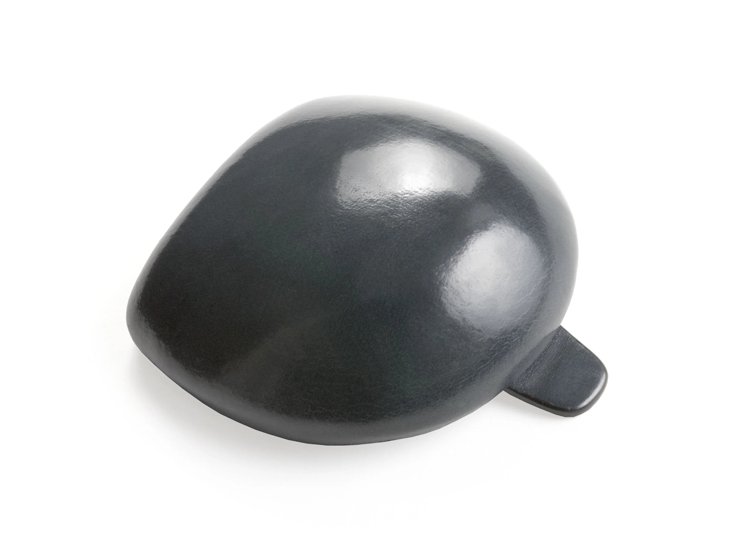 Il Bussetto – Tacco small round coin purse in Italian vegetable-tanned leather, Grey color · AMBART Palma