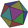  icosahedron < 3, 3, 3, 3, 3 > 20 triangles