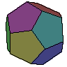 dodecahedron < 5, 5, 5 > 12 pentagons