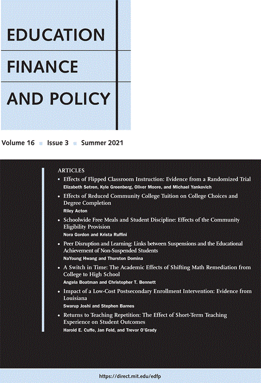 Education Finance & Policy