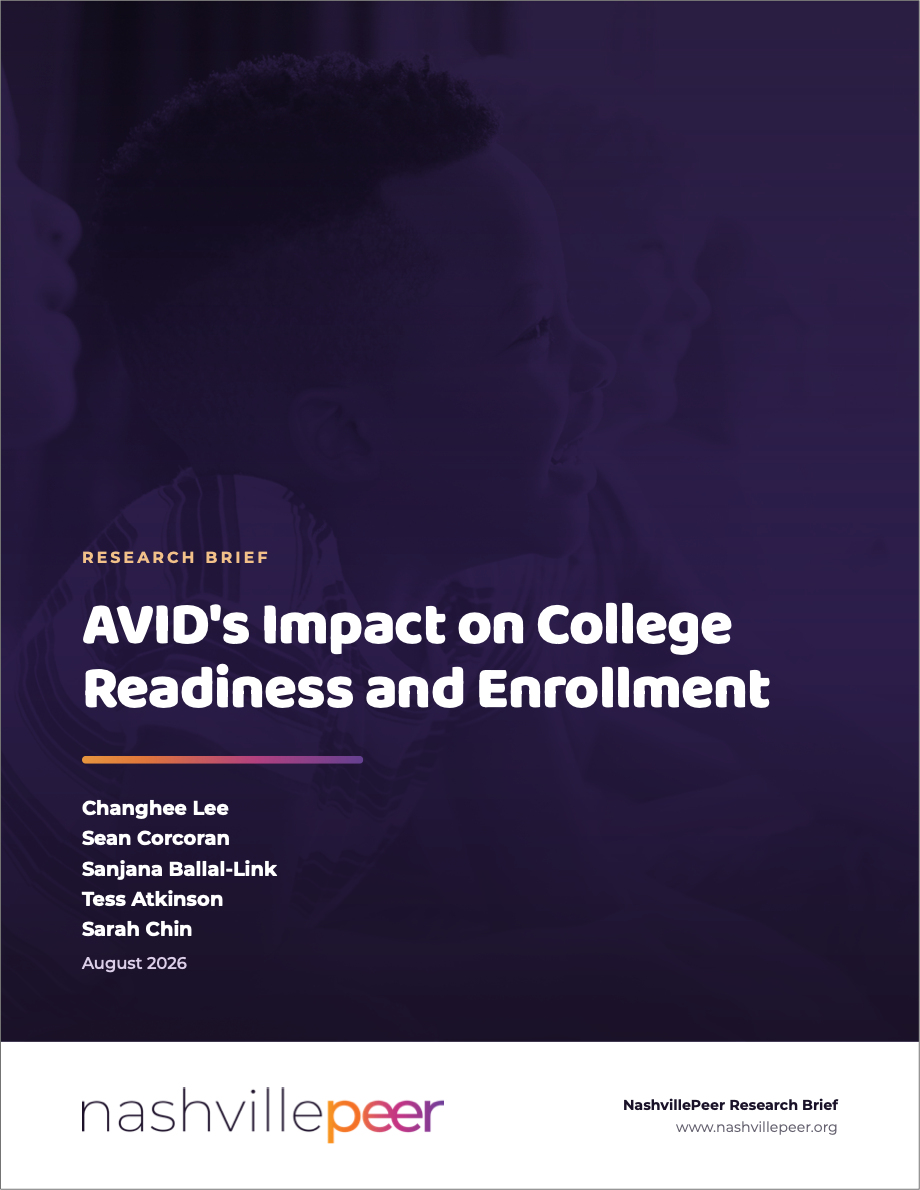 New PEER research brief on AVID