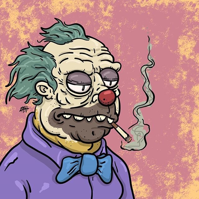 crunchy clown.
#simpsons #krusty #krustytheclown #fanart #digitaldrawing #illustrations #drawing #cartoons #thesimpsons #makeart