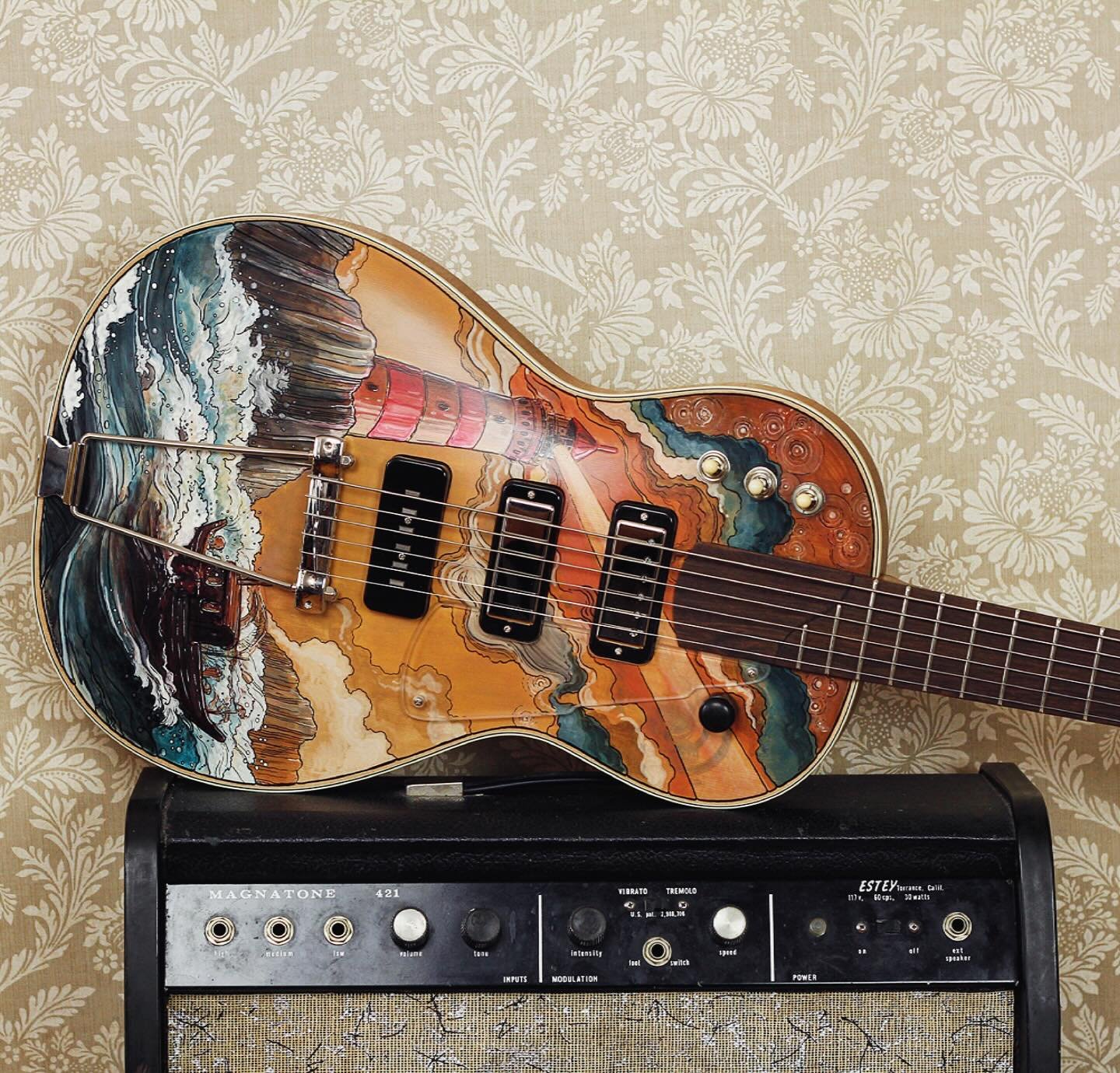 Here&rsquo;s one of the cooler Rosettas M1 models to come out of the shop this year. Masterfully hand painted by @mathiaschau_art who did a fantastic job conveying the nautical scene @solommelier dreamed up for the occasion 🌊

This is an extensively