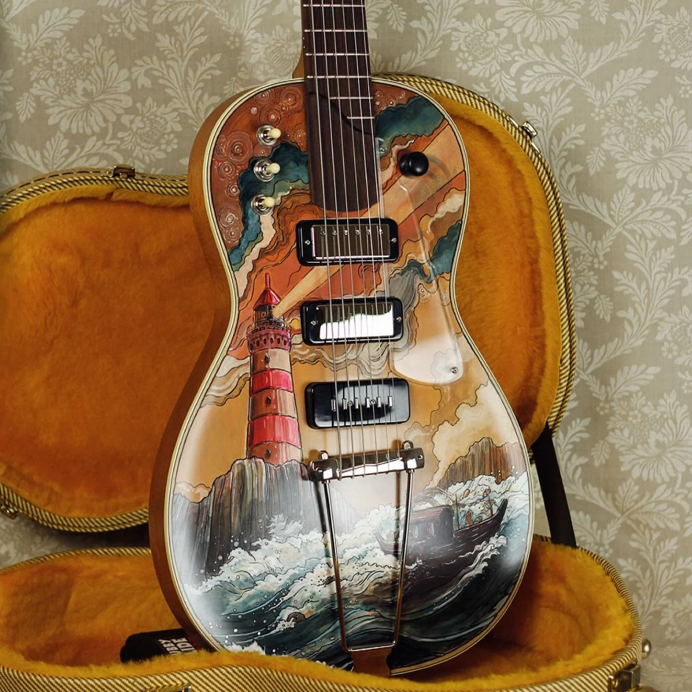 Here&rsquo;s one of the cooler Rosettas M1 models to come out of the shop this year. Masterfully hand painted by @mathiaschau_art who did a fantastic job conveying the nautical scene @solommelier dreamed up for the occasion 🌊

This is an extensively