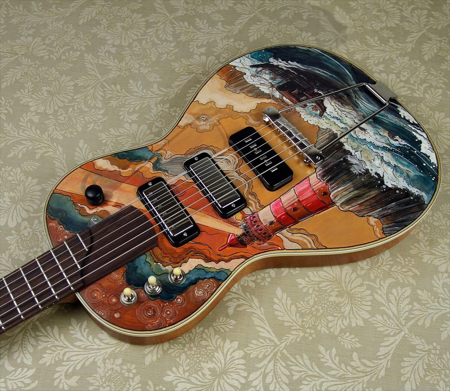 Here&rsquo;s one of the cooler Rosettas M1 models to come out of the shop this year. Masterfully hand painted by @mathiaschau_art who did a fantastic job conveying the nautical scene @solommelier dreamed up for the occasion 🌊

This is an extensively