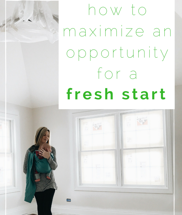 How To Maximize An Opportunity For a Fresh Start