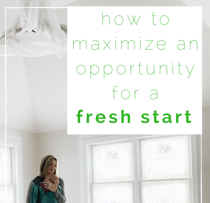 How To Maximize And Opportunity For A Fresh Start