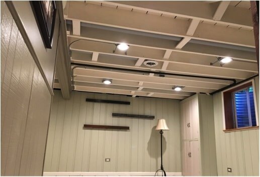 Diy Painted Basement Ceiling Project, Can You Spray Paint A Basement Ceiling