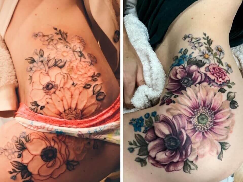 40 Vintage Flower Tattoos That Are Perfect for Old Souls  Tatuaje brazo  flores Tatuajes de flor en el hombro Brazos tatuados