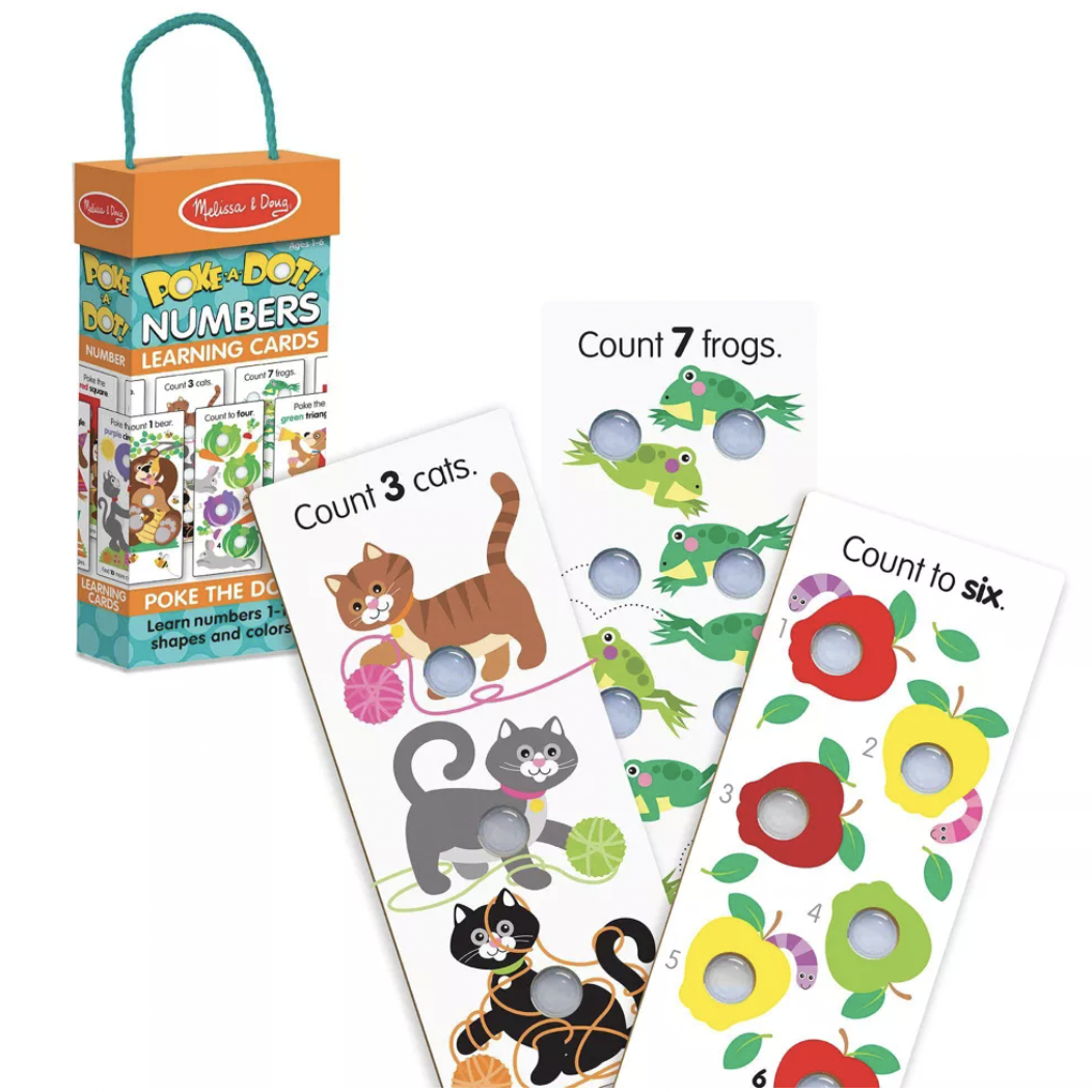 Melissa &amp; Doug Poke-a-Dot Numbers Learning Cards