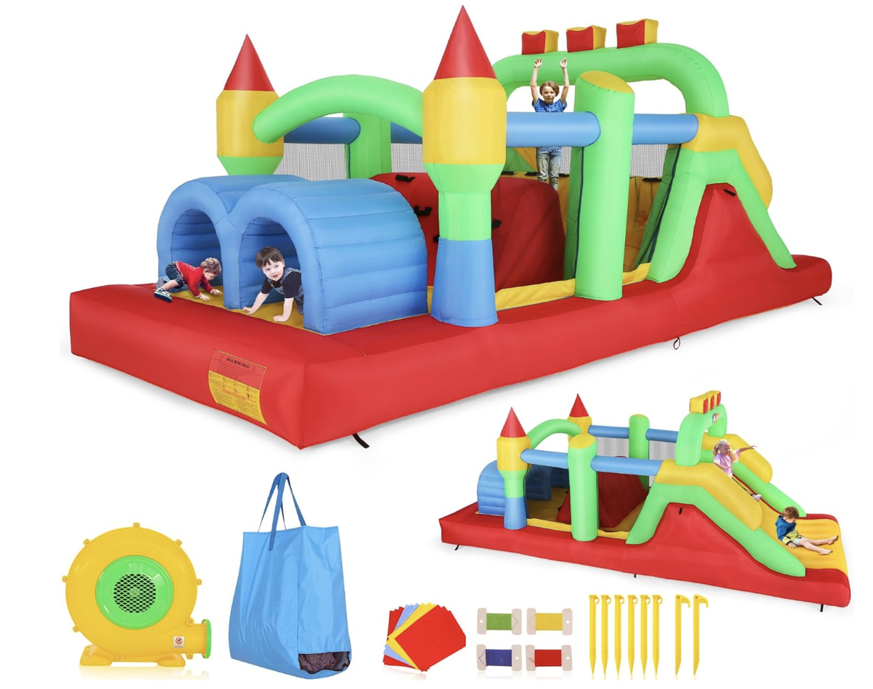 Obstacle Course Bounce House for Kids Party