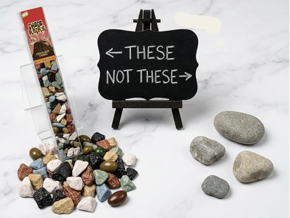 Suggestion to add chocolate rocks to your construction zone cake