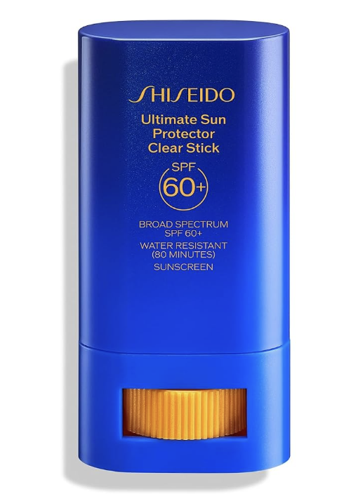 Shiseido Clear Sunscreen Stick - Invisible Broad-Spectrum Face Sunscreen - Wear Under & Over Makeup - Lightweight Formula