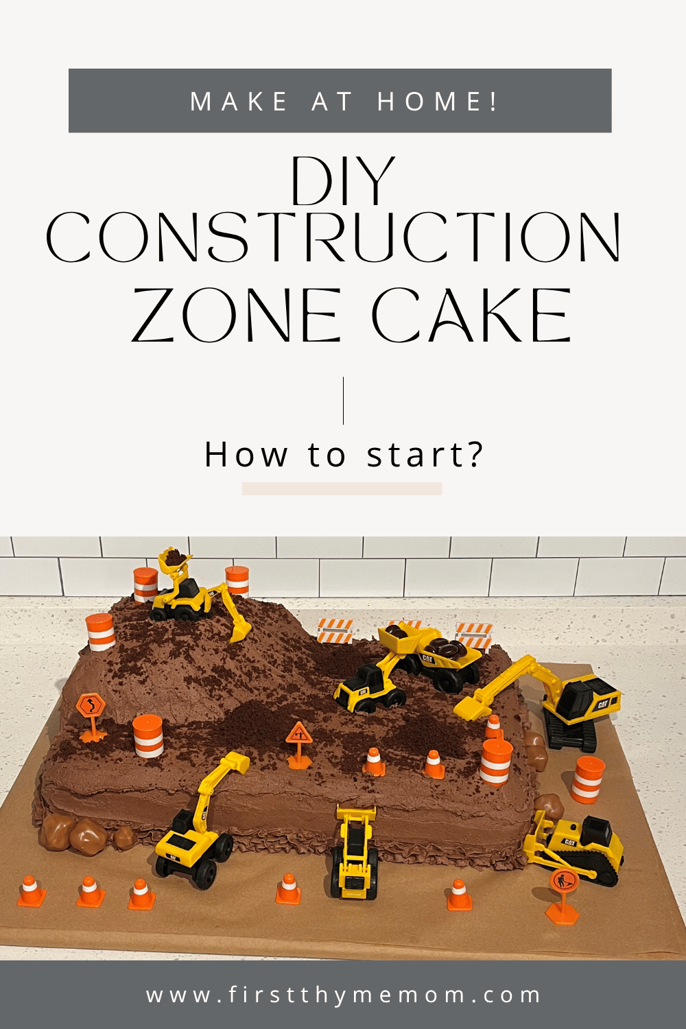 This post tells you how to make your own construction zone cake at home. There are links on the different supplies and where to buy the supplies and cake decorations.