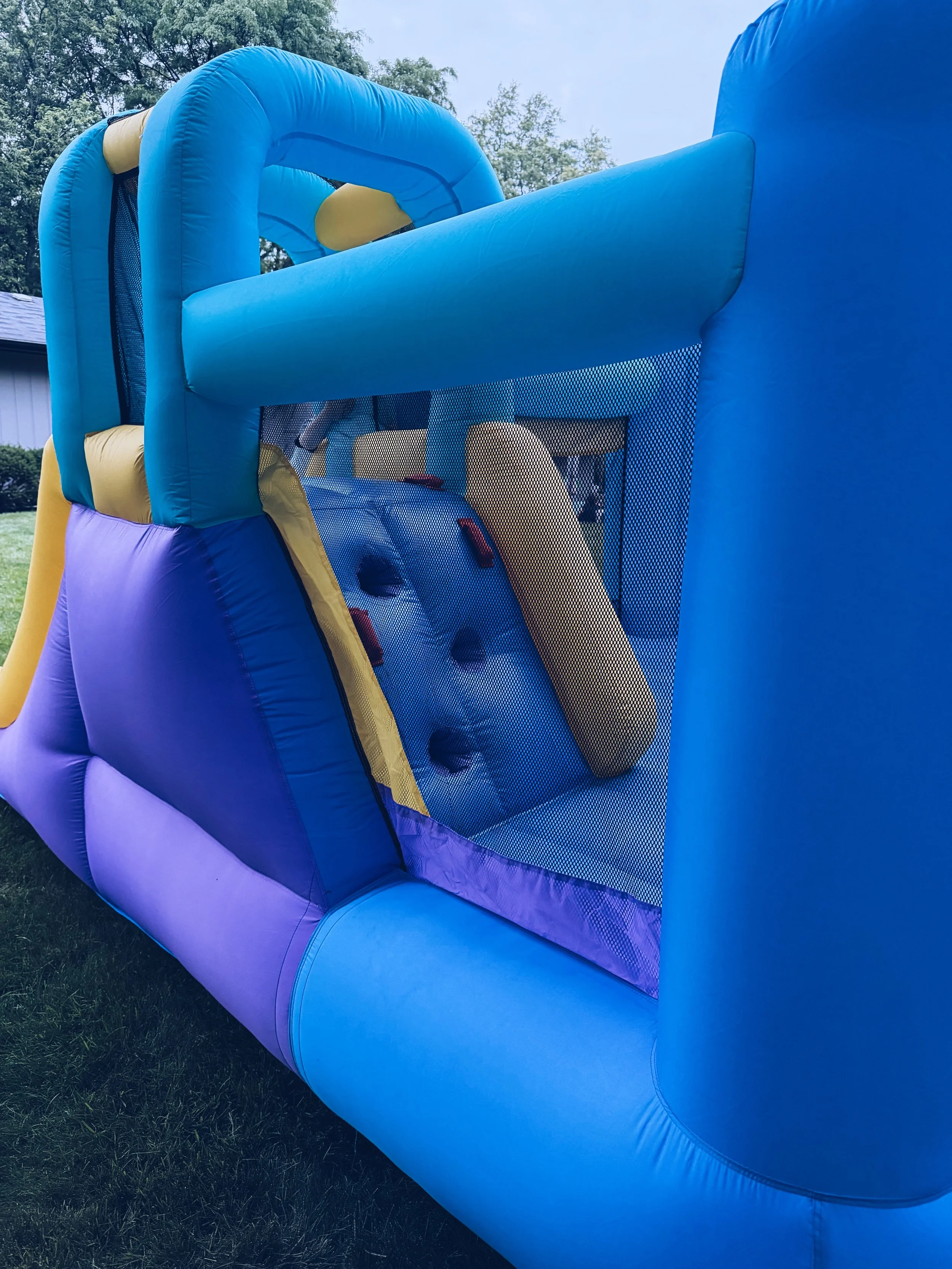 bounce house climbing wall, bounce houses for the backyard