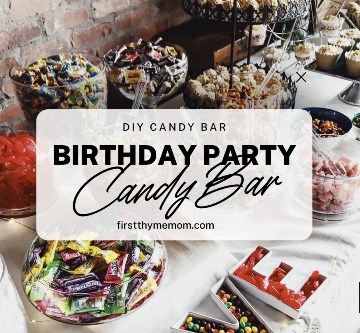 DIY Candy Bar for wedding or birthday party. Learn how to design a DIY candy bar.
