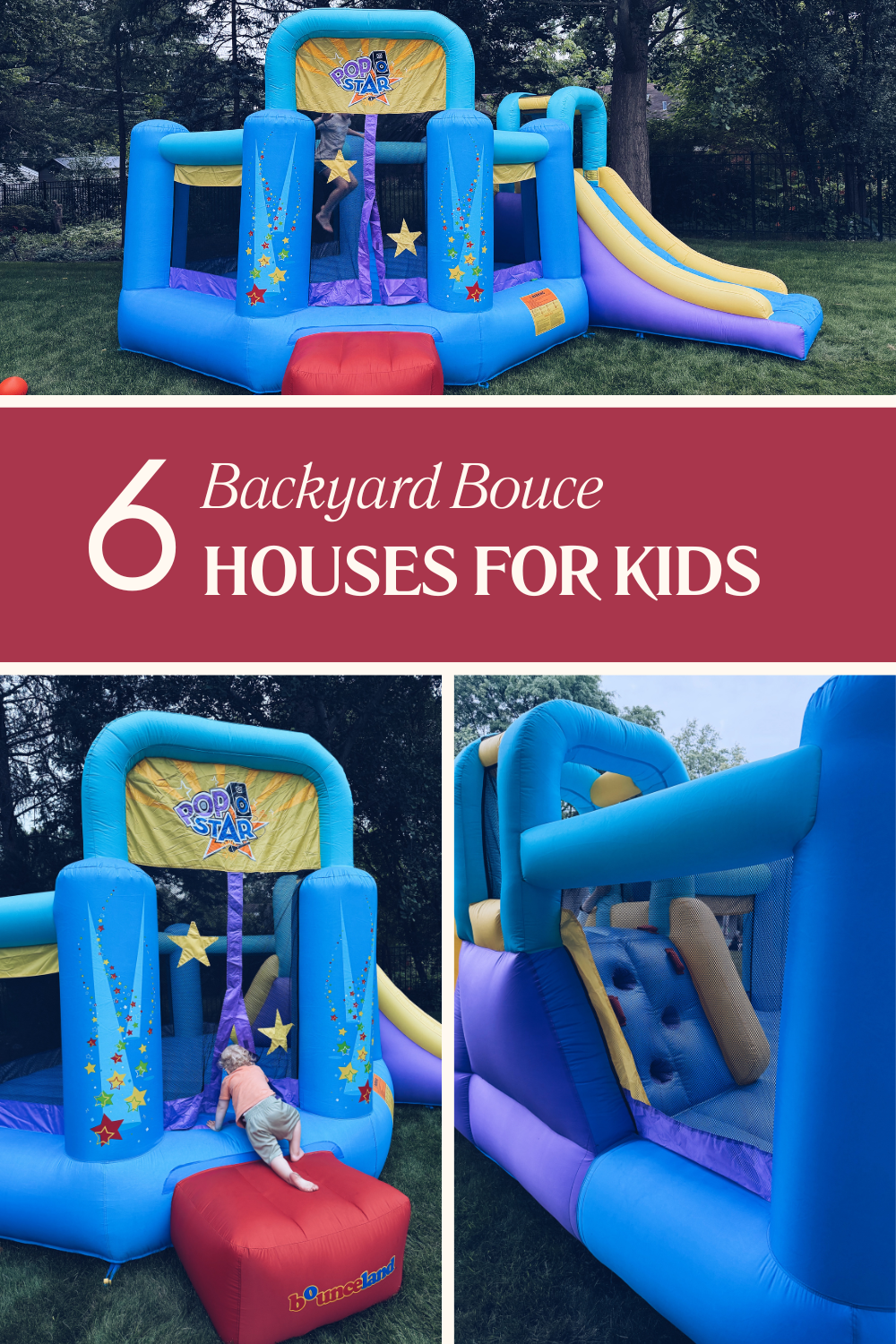 Birthday party bounce house ideas, ownable bounce houses, DIY Bounce House