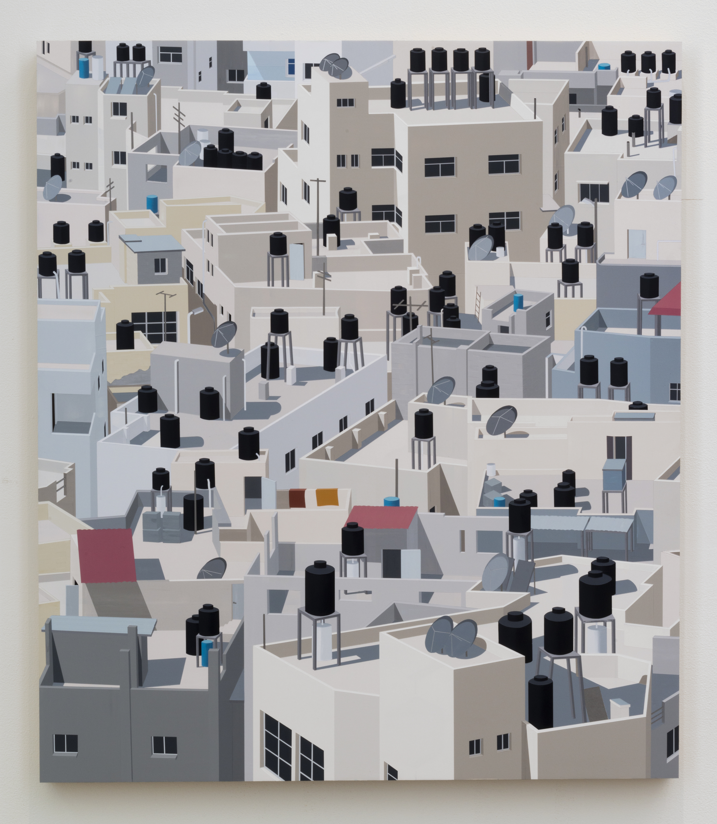 Jenin, West Bank, 2016. Acrylic on Dibond, 40 x 38"