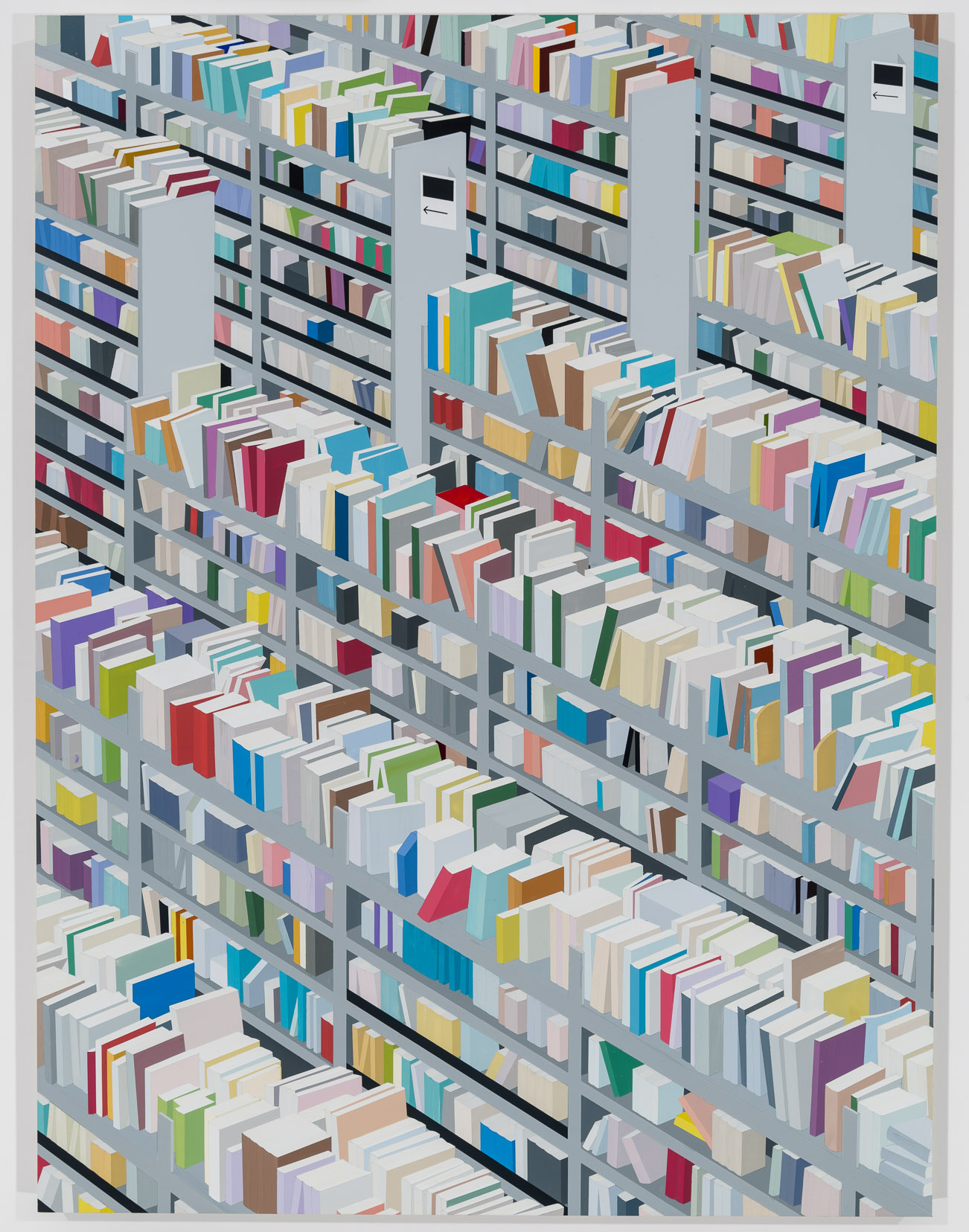 Amazon Books (Small Version), 2017. Acrylic on Dibond, 32 x 24"