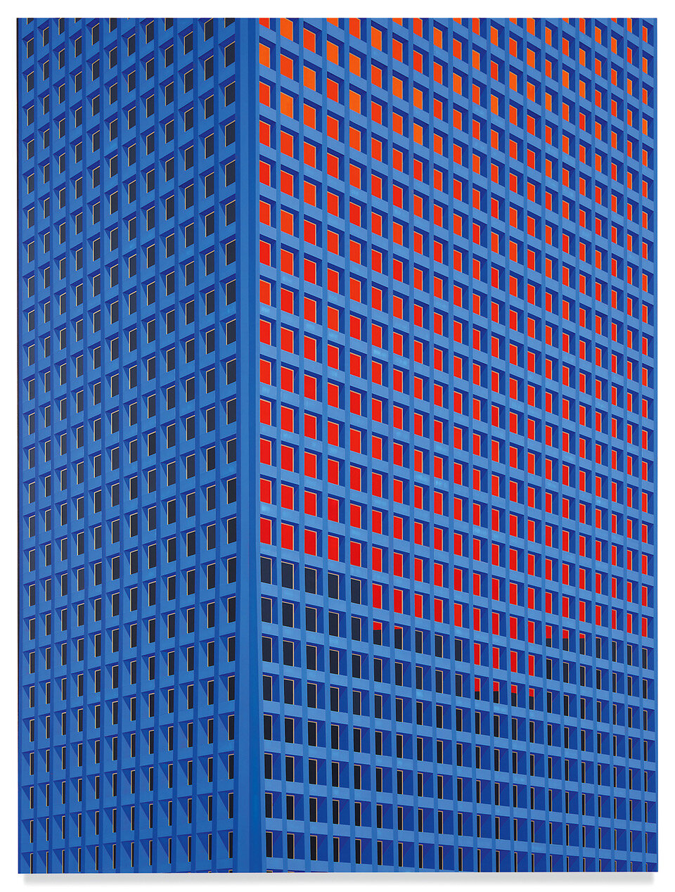Tower, Houston, 2020. Acrylic on Dibond, 78 3/4 x 59" / 200 x 150 cm