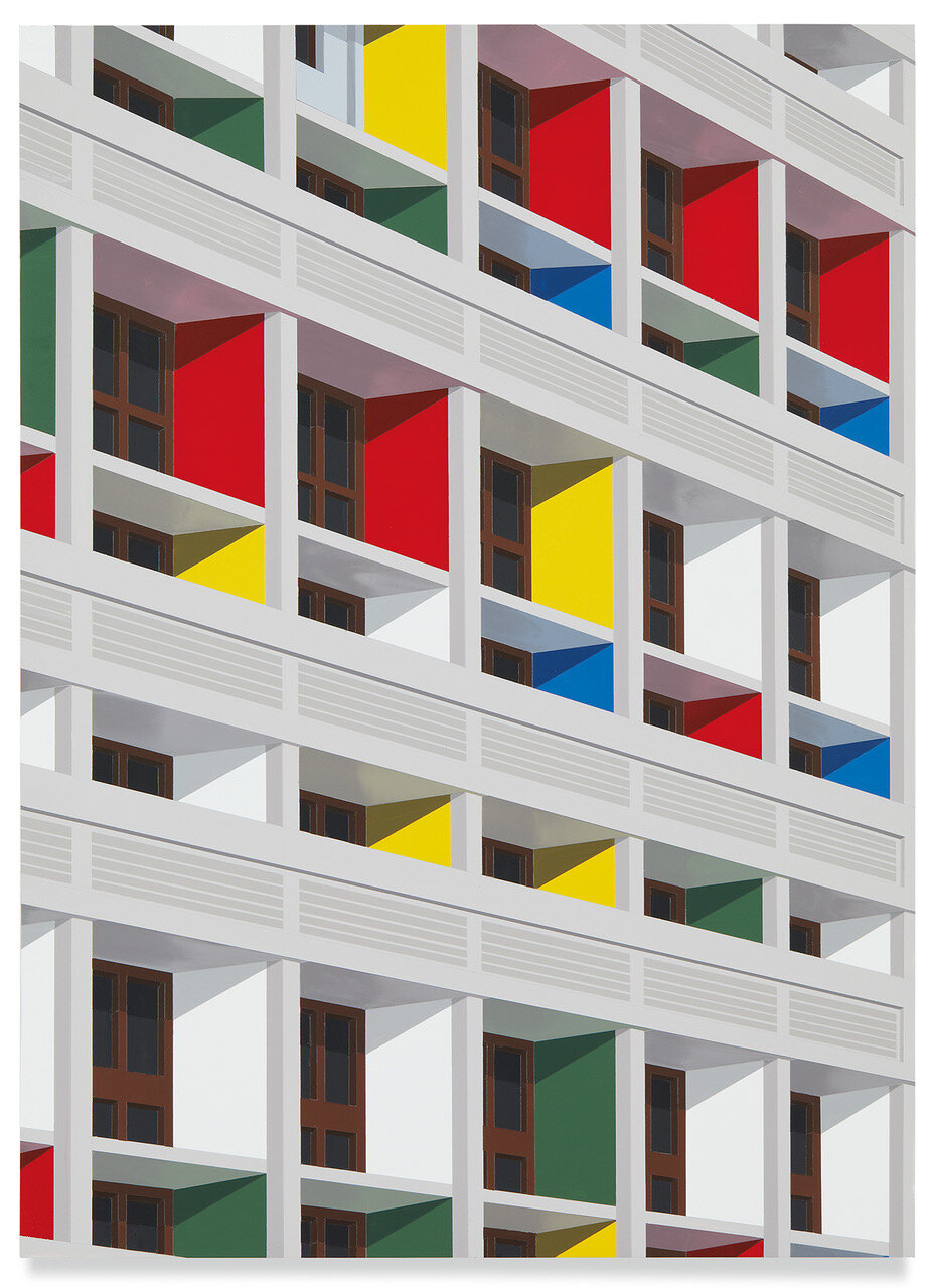 Unité d’Habitation, Marseille, 2019 Acrylic on Dibond, 22 x 16" / 56 x 40.5 cm