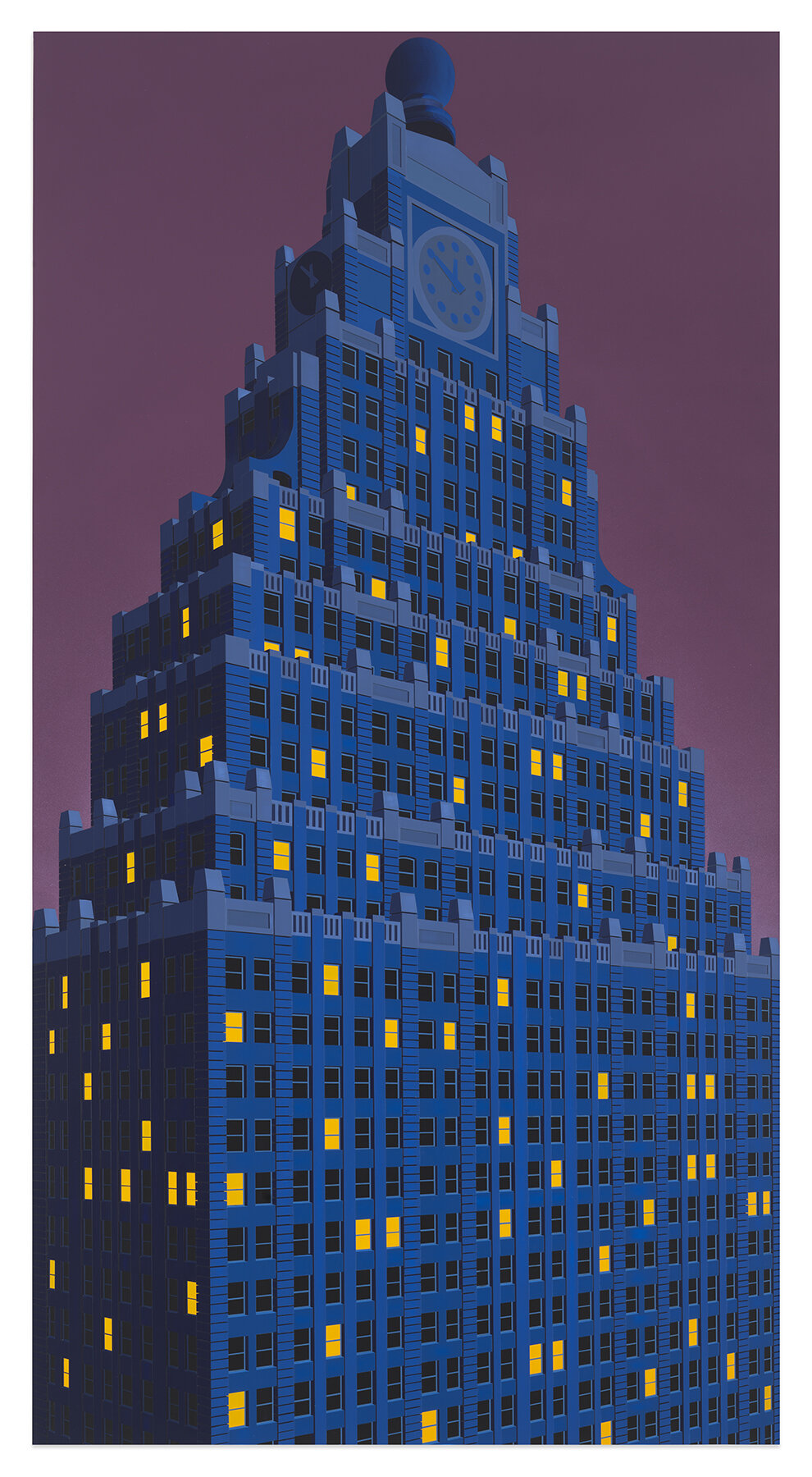 Paramount Building NYC, 2021. Acrylic on Dibond, 78 3/4 x 41 3/4" / 200 x  106 cm