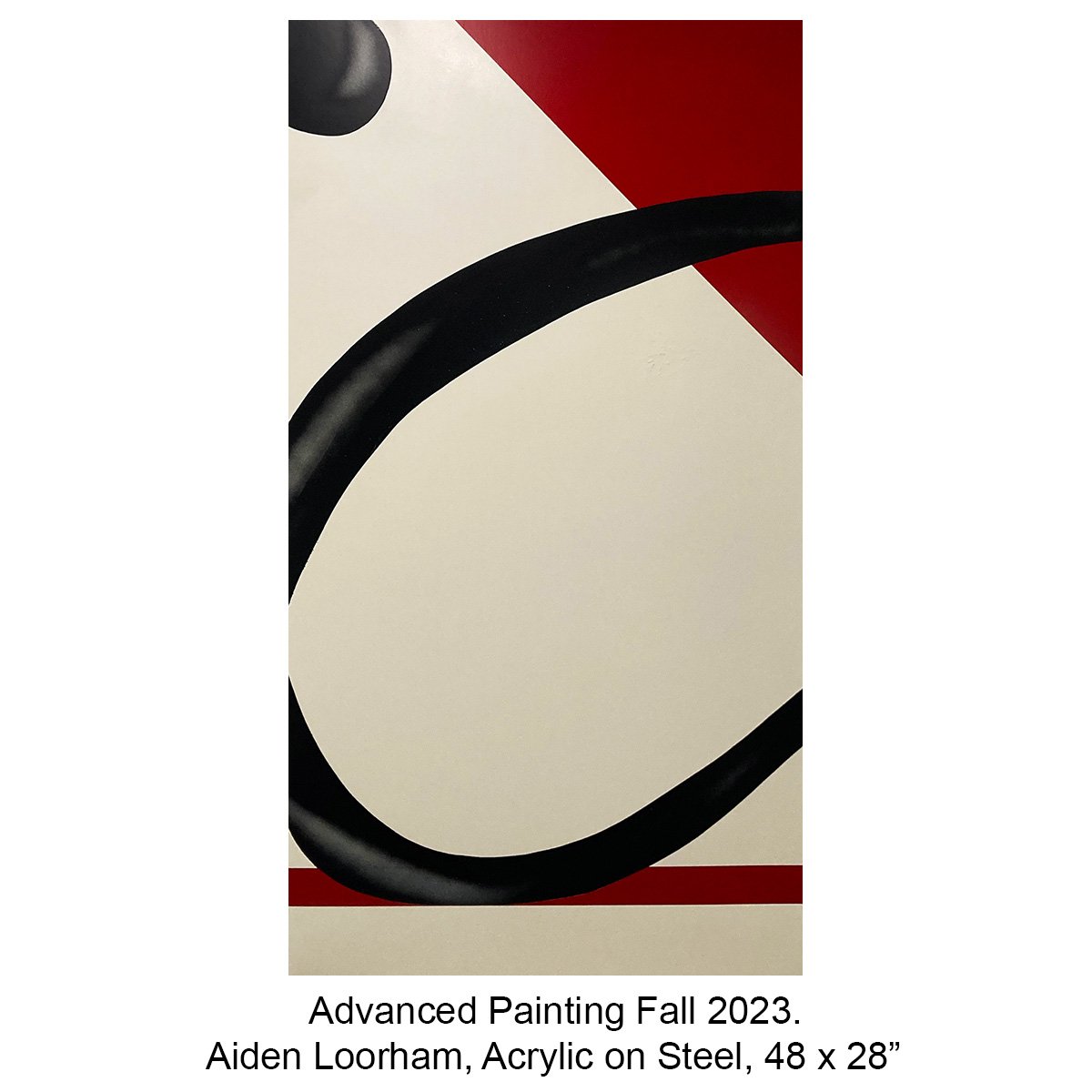 Advanced Painting Fall 2023. Aiden Loorham, Acrylic on Steel, 48 x 28” copy.jpg