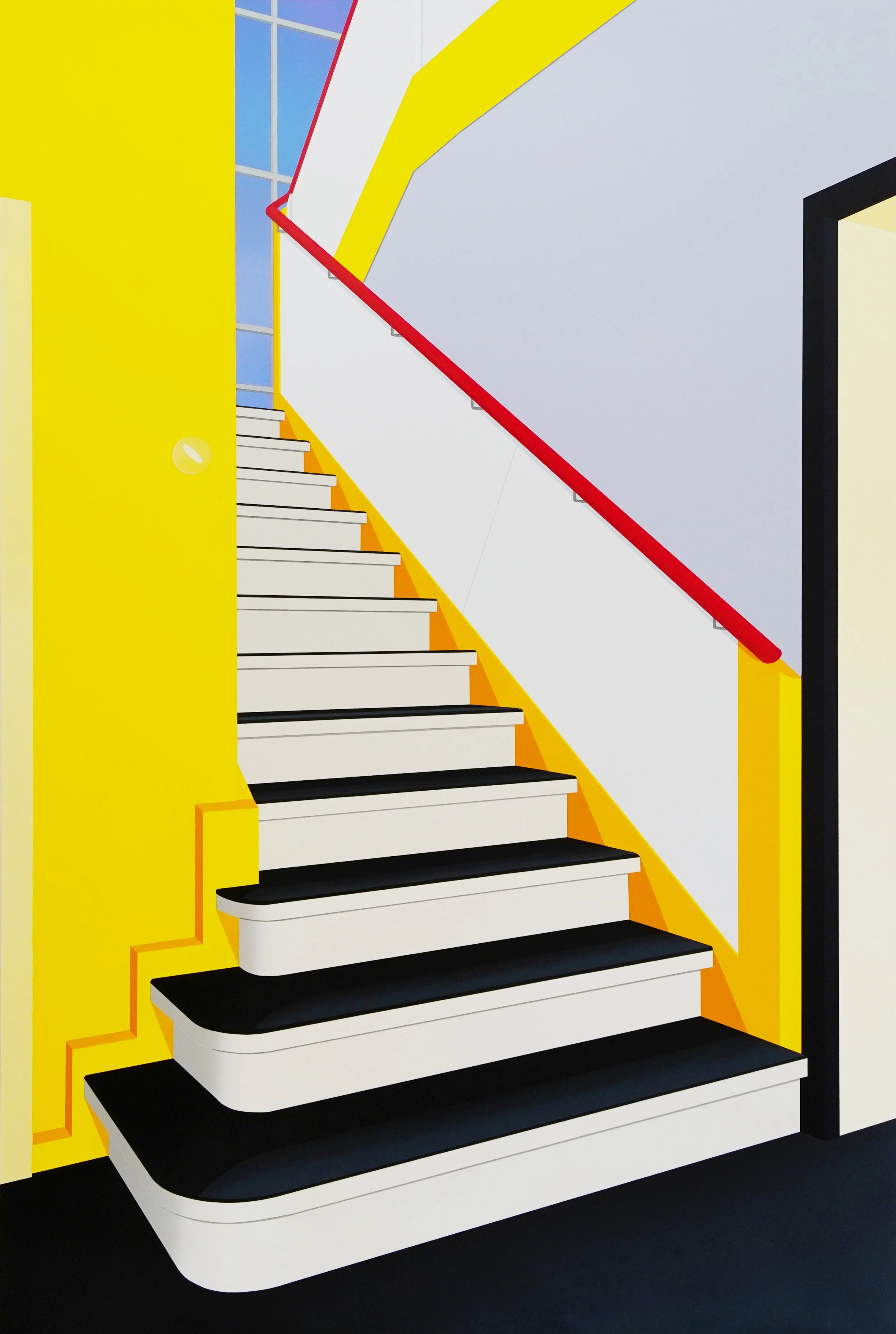"Meisterhaus Kandinsky, Dessau". 2025, Acrylic on Dibond, 60 x 40", 152 x 101 cm