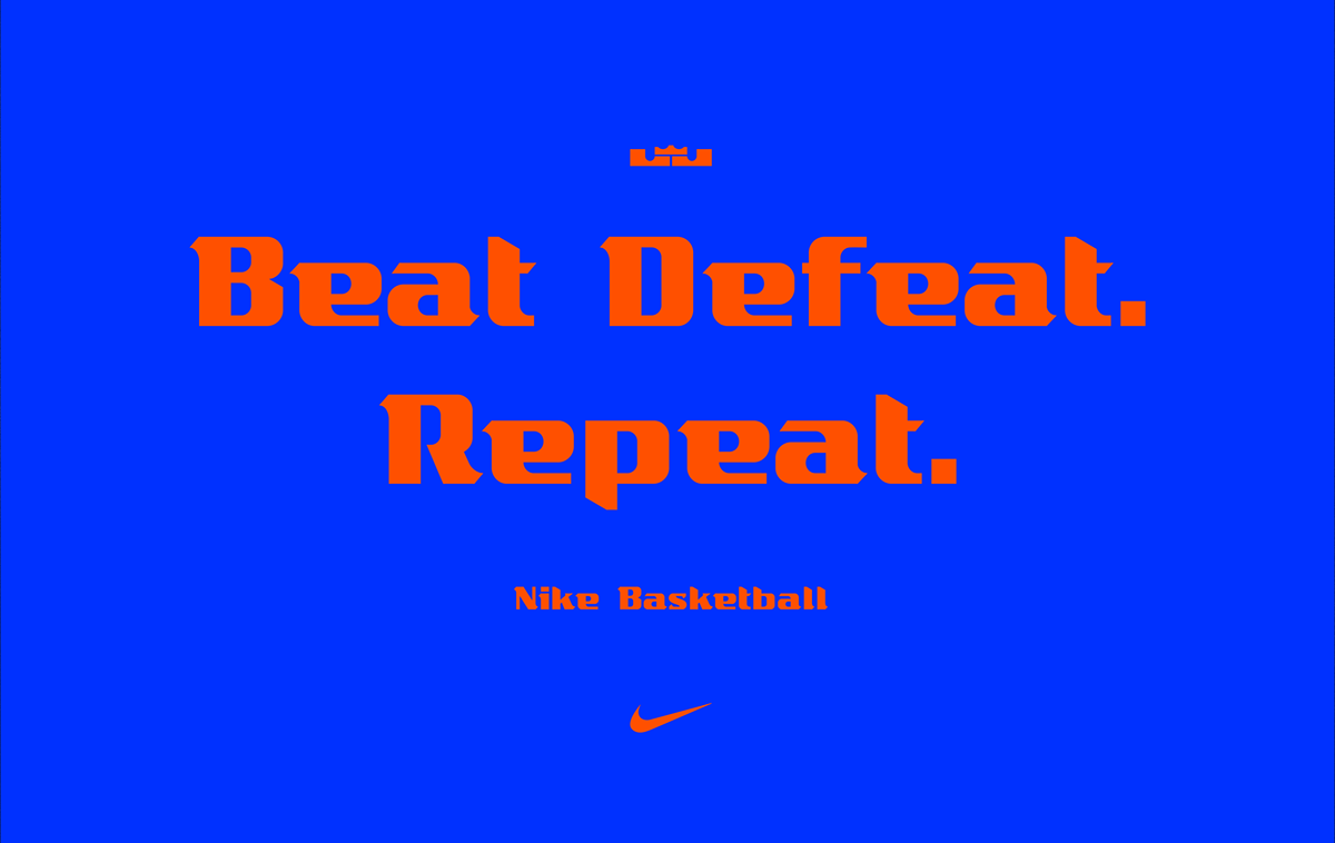 Figure 10: Lebron James typeface in use. Lebron James Logo at the top