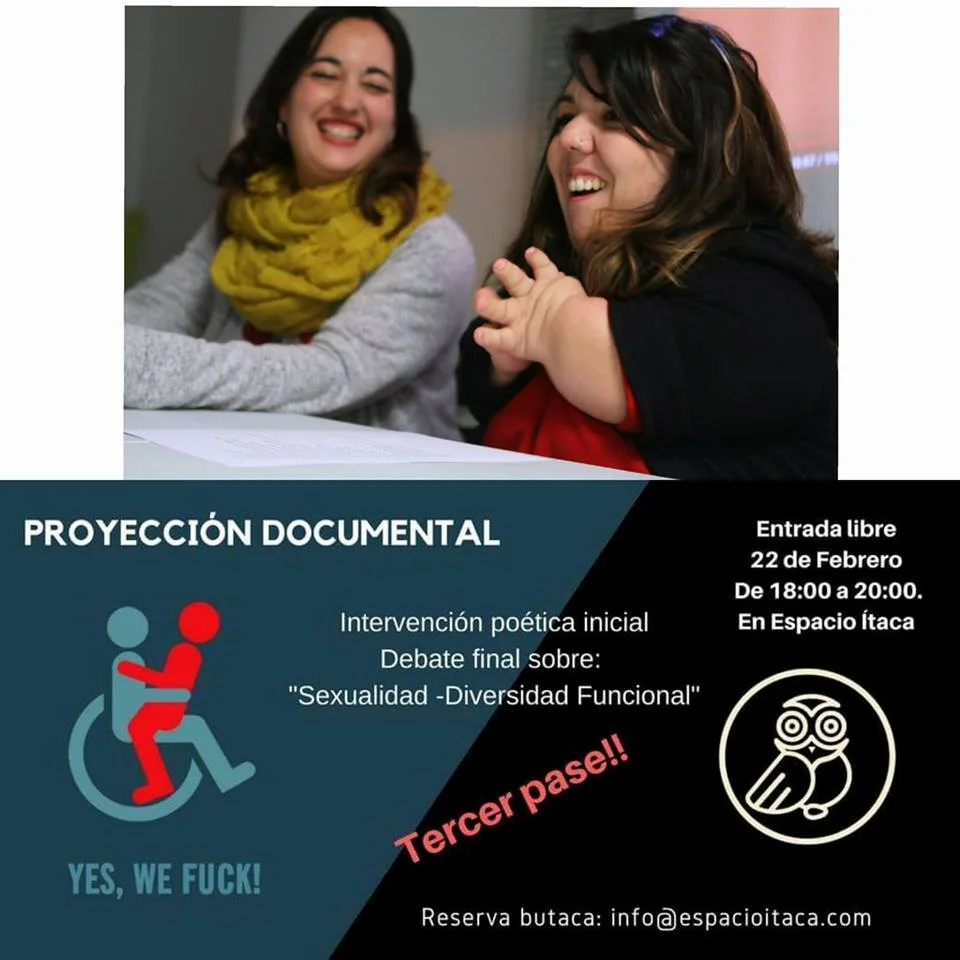 Nuria Embid Ítaca y Sandra Sánchez Ítaca en la presentación de "Yes, We Fuck" Foto: Maria T-Solanot