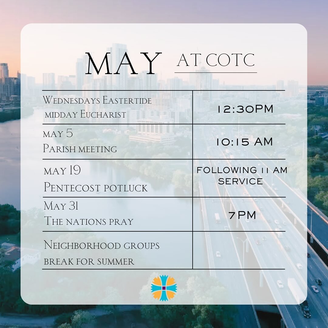 May is here! Be sure to checkout our website for our full calendar and all the details #cotcaustin