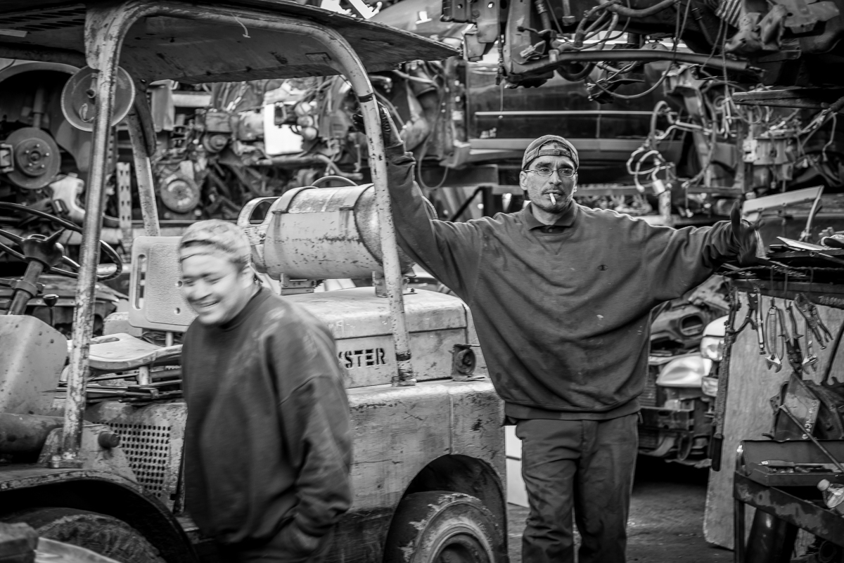 Ali's garage, one of the bigger shops at Willets Point.
