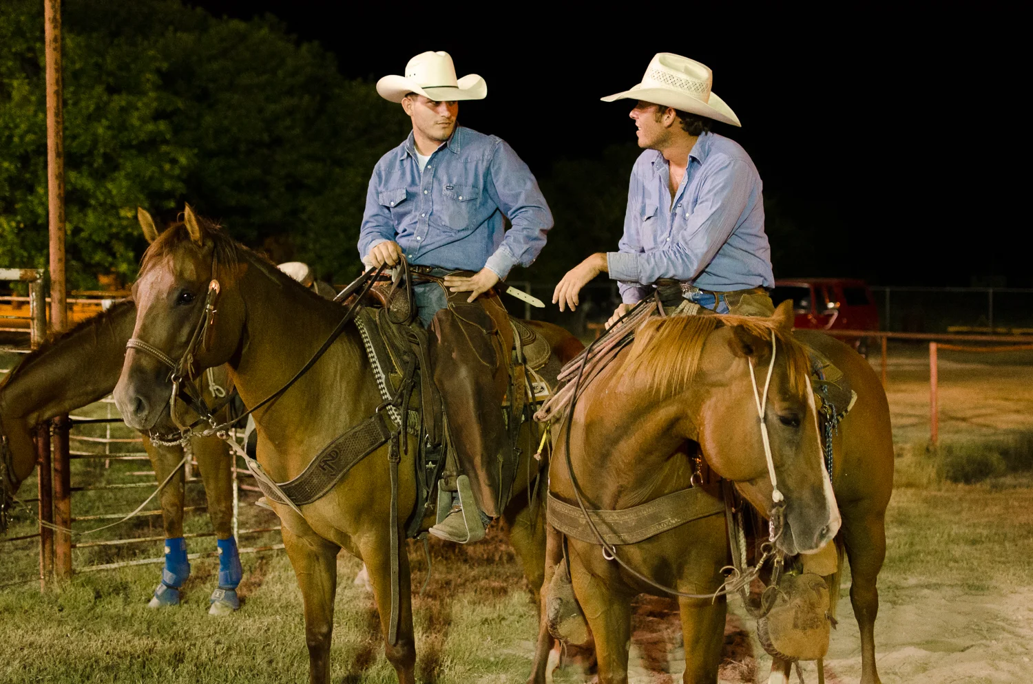 © Ayash Basu. Ranch cowboys are extremely tight with each other, sharing cash, beer, motel rooms and watching each other's back when traveling. Bandera 2017.