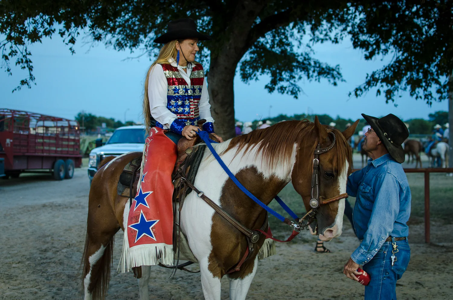 © Ayash Basu. Relative to other sports, rodeos see women and men share more of an equal stage. That wasn't the case in the mid twentieth century, but formal women's rodeo associations and cultural shifts over time are moving the center of gravity closer to the 1800s when women more than held their weight. Bandera 2017.
