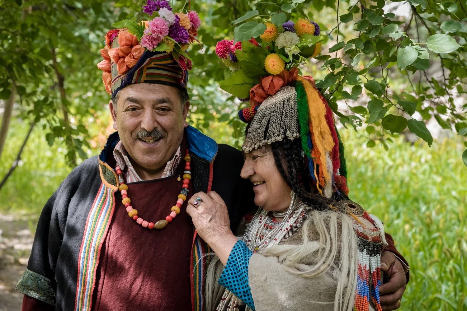 © Ayash Basu. The chief of Beemia is also a public works officer with the Govt. of India and enjoys a large family with apple orchards, gardens and barley fields