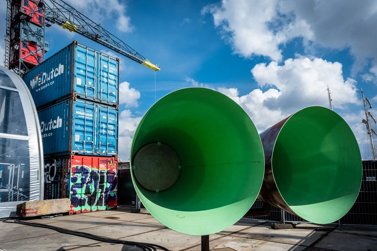 © Ayash Basu. Throughout the NDSM, old shipping infrastructure is getting a creative facelift every single day.