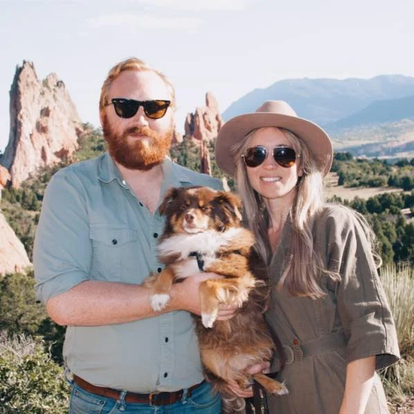 Me, Fox, and Stella at the Garden of the Gods.