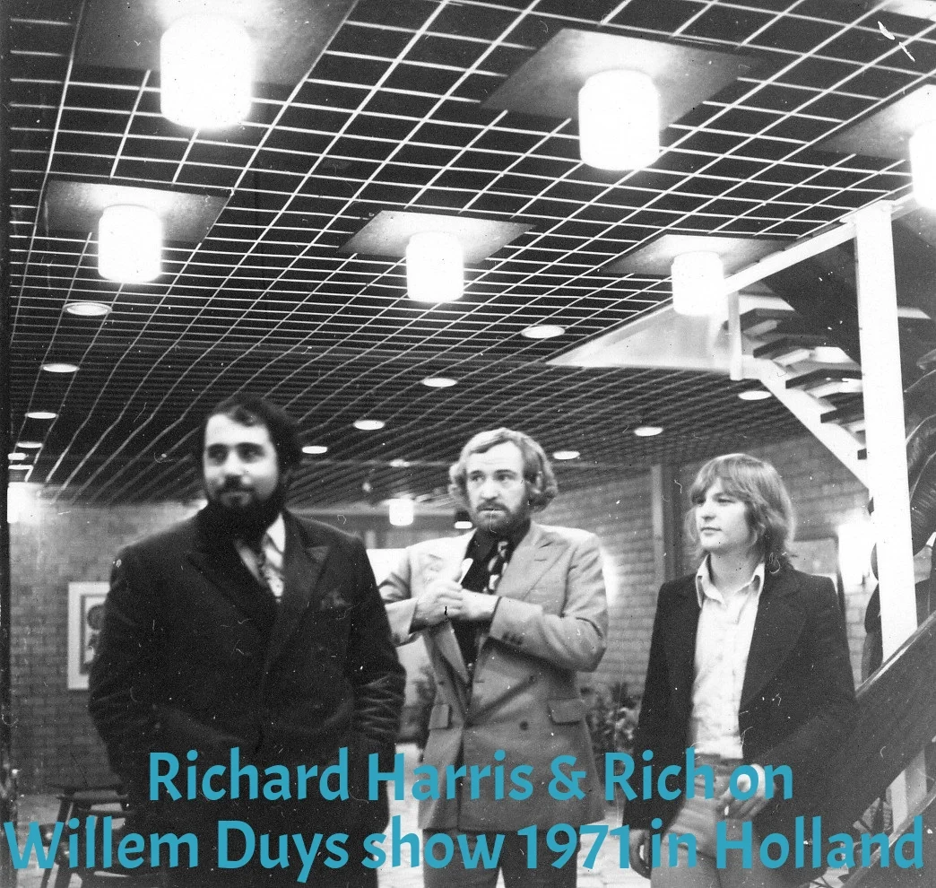 Rich and Richard Harris on TV show in Holland.jpg