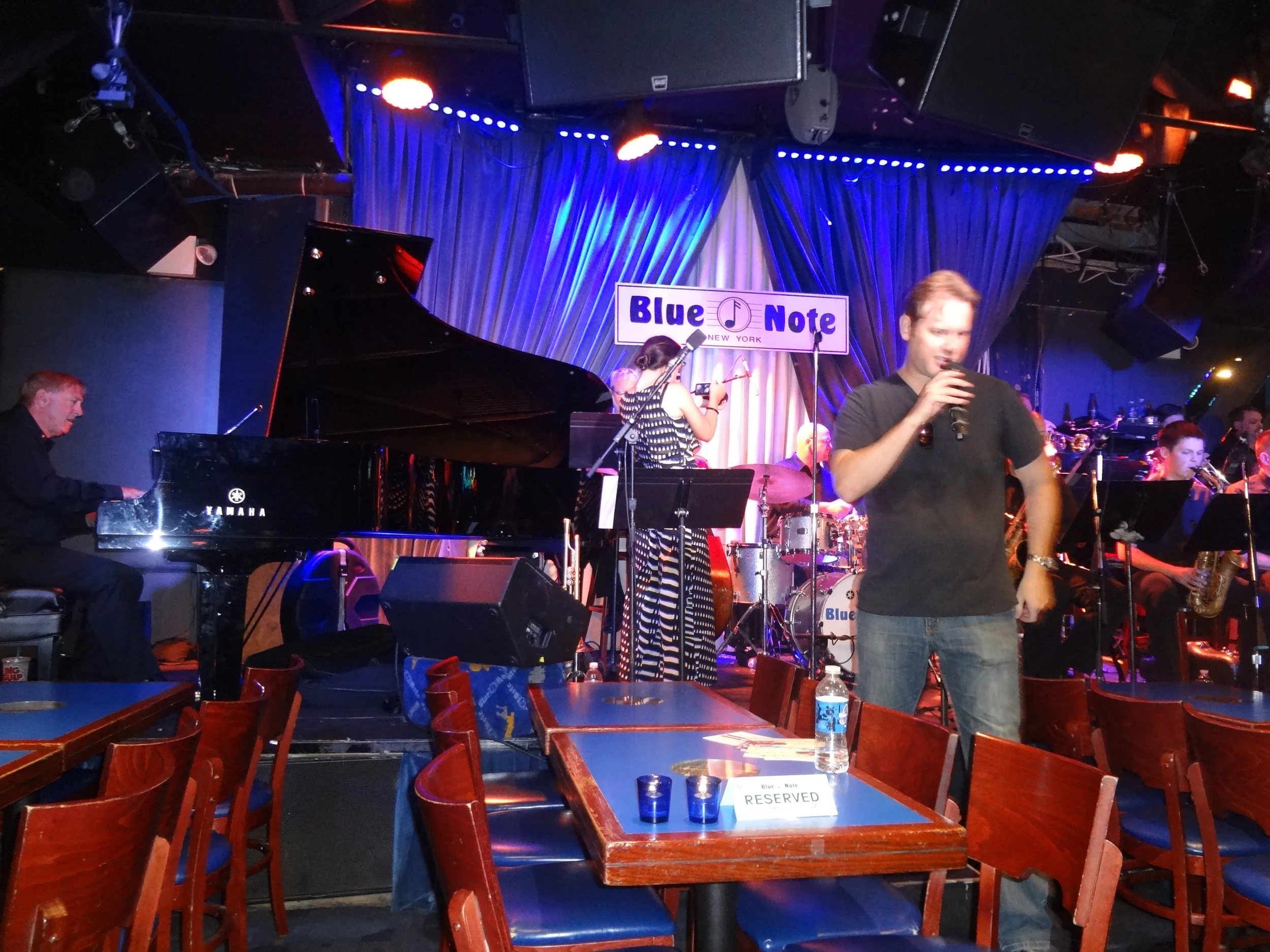 Joe Gransden and Big Band rehearsing 