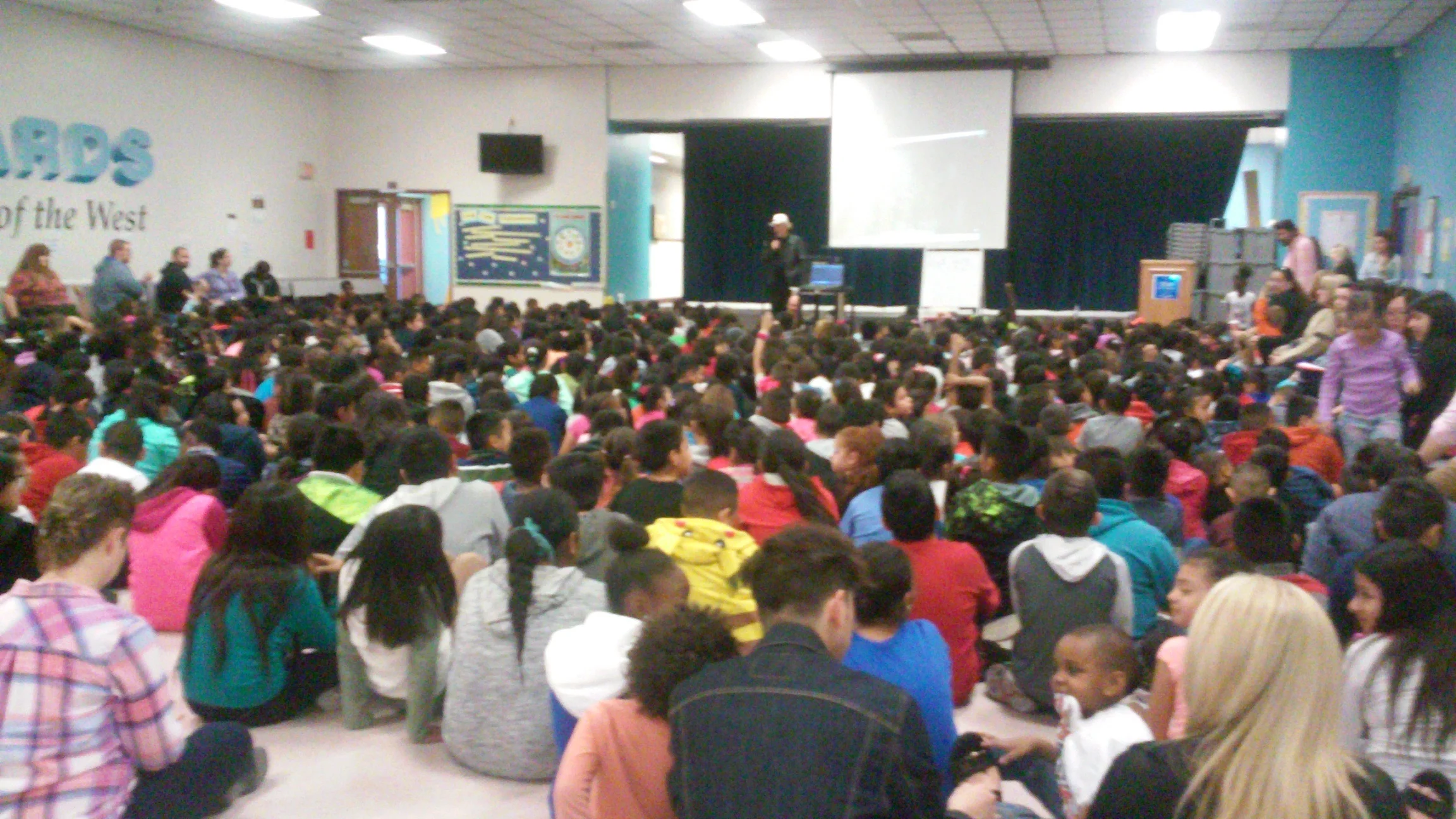 A typical Jazz history, Louis Armstrong orientation presentation at a Las Vegas school with founder, Rich Pulin in 2016 