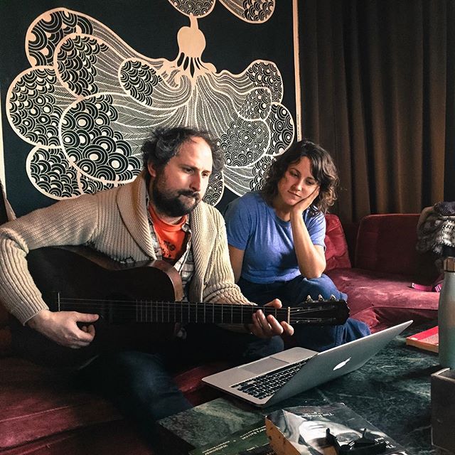 @kaufyismynamo and @deargeorgiana working out new battle plans on this glorious Isokon day, with @yardudeguy and @jasonbemislawrence @djamesgoodwin. #recordingstudio #deargeorgiana #newmusic